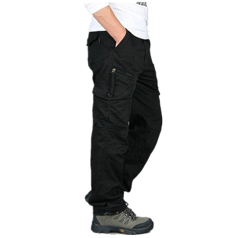 Tactical Pants Men Military Army Black Cotton