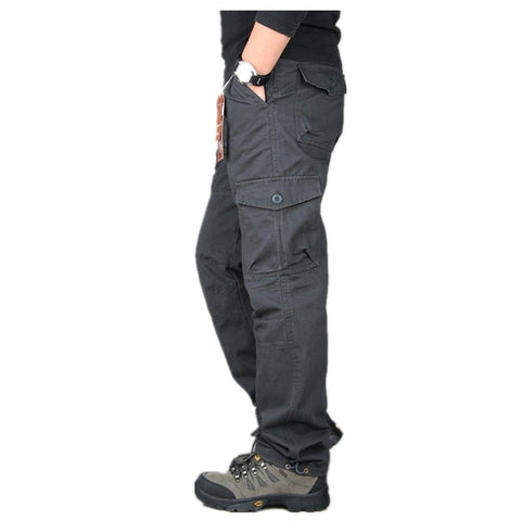 Tactical Pants Men Military Army Black Cotton