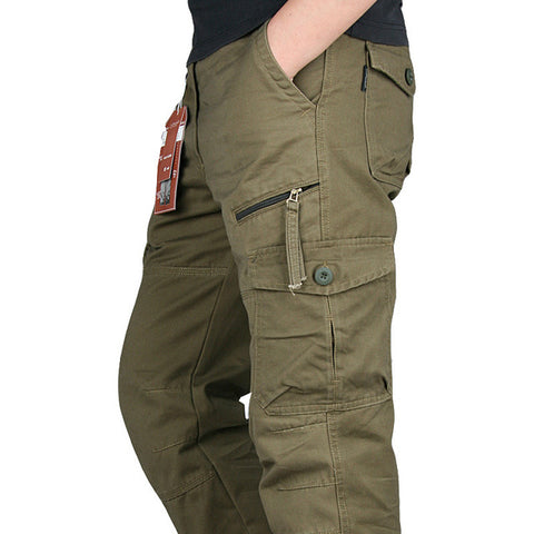 Tactical Pants Men Military Army Black Cotton