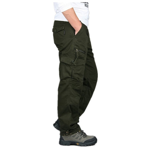 Tactical Pants Men Military Army Black Cotton