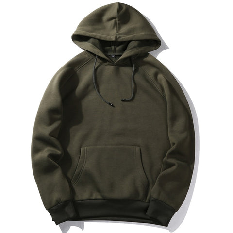 Fashion Color Hoodies Men's Thick