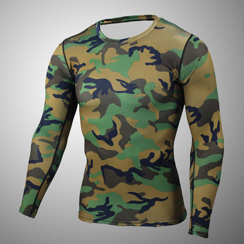 men sports  set tracksuits compression shirt