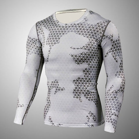 men sports  set tracksuits compression shirt