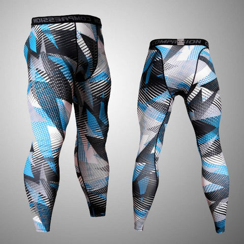 men sports  set tracksuits compression shirt