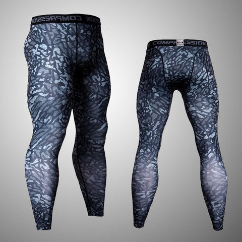 men sports  set tracksuits compression shirt