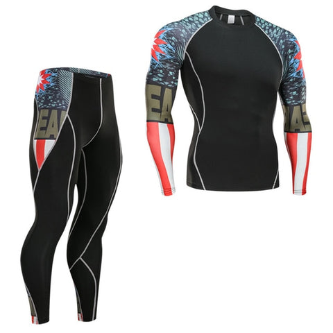 Men's Running Suit Tracksuit Gym