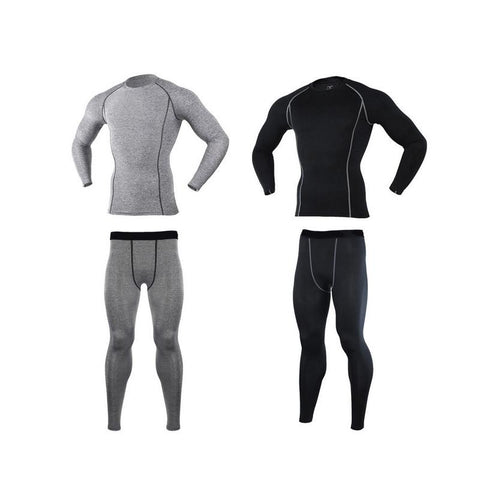 Men Training Sports Set Tight Pants
