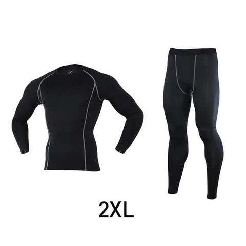 Men Training Sports Set Tight Pants